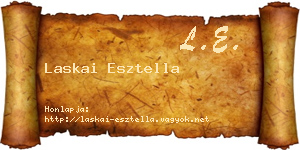 Laskai Esztella névjegykártya